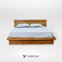 ราคา TFเตียงญี่ปุ่นไม้สัก BE087 สี Natural Teak ไม้สักแท้ 6ft ญี่ปุ่น (10912626)