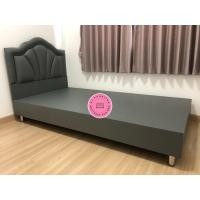 ราคา Chutikan เตียงนอน เตียงนอนดีไซน์หัวเบาะสวย 6 ฟุต สีดำ (10892940)