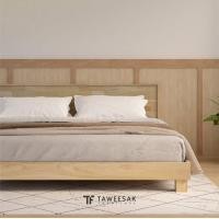 ราคา TF Shizen Bed เตียงไม้สักสไตล์ญี่ปุ่น BE125 112x209x82cm.(3.5ft) ญี่ปุ่น สี Warm Natural ไม้สัก (10933329)