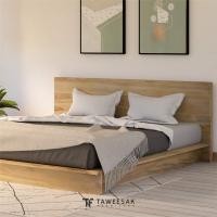 ราคา TF Saku Bed เตียงสไตล์ญี่ปุ่น BE120 สี Warm Natural ไม้สัก 208x219x85cm.(6ft) ญี่ปุ่น (10933435)