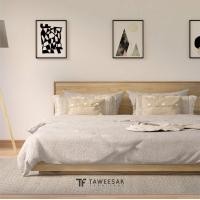 ราคา TF Kawa Bed เตียงไม้สักสไตล์ญี่ปุ่น BE124 188x209x86cm.(6ft) ญี่ปุ่น สี Natural Teak ไม้สัก (10933850)