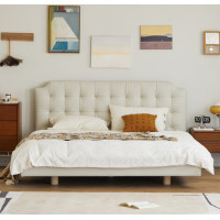 ราคา kyotohaus เตียงไม้สไตล์ยุโรป รุ่น Tomi - ขนาด 180*200*108 cm. ไม้เนื้อแข็ง (นำเข้า) และหนังเทคโนโลยี (10936064)