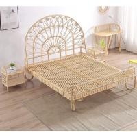 ราคา ภูมิเครื่องหวาย เตียงนอนหวายแท้ รุ่นAria 6ฟุต (11032715)