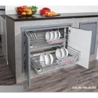 ราคา Hafele 495.34.353 ชุดตะแกรงสำหรับครัวปูน ตะแกรงครัวปูน ETERCNOC บานคู่ คว่ำจานx2 (12060466)