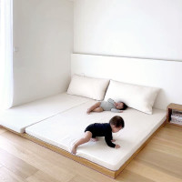 ราคา middle เตียงพื้นไม้โอ๊คเกรด FAS รุ่น md-063 สำหรับครอบครัวพ่อแม่ลูก เตียงสามารถนำมา ไม้โอ๊คเกรด FAS 3.5ft (12147345)