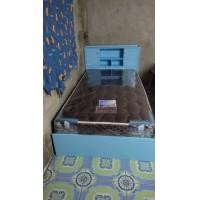 ราคา สิงห์อมร เตียงนอน ไม้MDF ขนาด 3.5ฟุต 5ฟุต 6ฟุต ฟ้า 3.5ฟุต (12220399)