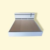 ราคา Singh Furniture เตียงไม้ MDF เตียงนอน เตียง ขนาด 3.5ฟุต 5ฟุต 6ฟุต เตียงราคาถูก ขาวตัดดำ 3.5ฟุต (12229063)