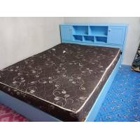 ราคา สิงห์อมร เตียงนอน ไม้MDF ขนาด 3.5ฟุต 5ฟุต 6ฟุต ฟ้า 5ฟุต (12220407)