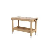 ราคา ProSpace โต๊ะ WorkBench โต๊ะทำงานเอนกประสงค์ ทำงานฝีมือ ทำงานไม้ ไม้ยางพารา (New Model 2024) Made in Thailand.d ใหม่ Clamp+ล้อ (12465166)