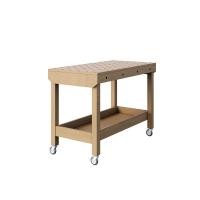 ราคา ProSpace โต๊ะ WorkBench โต๊ะทำงานเอนกประสงค์ ทำงานฝีมือ ทำงานไม้ ไม้ยางพารา (New Model 2024) Made in Thailand.d ใหม่ Body+ล้อ (12465165)