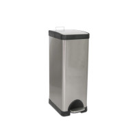 ราคา COMBI WARE ถังขยะสแตนเลสทรงสูง แบบมีเท้าเหยียบ 30 ลิตร รุ่น SQ30L-KL-6130 L25xW38xH66 CM สแตนเลส (10324061)