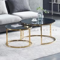 ราคา Wuxury Furniture โต๊ะกลางโซฟา TOPหินอ่อน สไตล์Luxury งานนำเข้าสวยหรู โต๊ะกาแฟ โต๊ะกลม ส่งฟรี รุ่น โมเดิร์น สีดำ (10753003)