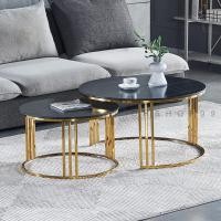 ราคา Wuxury Furniture โต๊ะกลางโซฟา TOPหินอ่อน สไตล์Luxury งานนำเข้าสวยหรู โต๊ะกาแฟ โต๊ะกลม ส่งฟรี รุ่น คลาสสิก สีดำ (10753005)