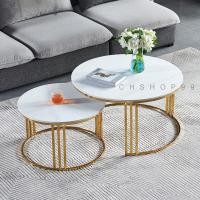 ราคา Wuxury Furniture โต๊ะกลางโซฟา TOPหินอ่อน สไตล์Luxury งานนำเข้าสวยหรู โต๊ะกาแฟ โต๊ะกลม ส่งฟรี รุ่น คลาสสิก สีขาว (10753004)
