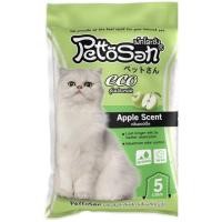 ราคา pettosan (ยกกระสอบ 6 ถุง) ทรายแมวกลิ่นแอปเปิ้ล ขนาด 5 ลิตร (12203486)