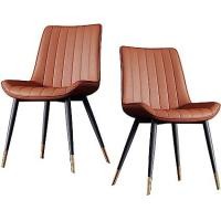 ราคา shira เก้าอี้วัสดุหนัง PU รุ่นขาดำขอบสแตนเลส หนังPU สีส้ม W45*D43*H84 (10250229)