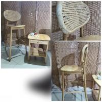 ราคา iLoft chair เก้าอี้ร้านกาแฟทรงสูงบาร์ เก้าอี้ไม้สัก พื้นไม้สัก Minimal ไม้สัก (10429088)