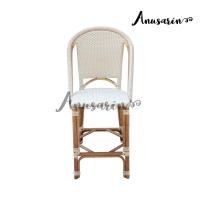 ราคา Anusarin เก้าอี้หวาย High Chair 01 หวายแท้และหวาย PE Rattan High Chair สีขาวเหลือง สีเบจ (10600720)