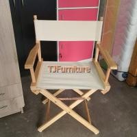 ราคา TJเก้าอี้ผู้กำกับ เก้าอี้โครงไม้ยางพาราพับได้ สีครีม (10534191)