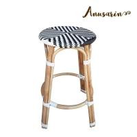 ราคา New Morning Anusarin by New Morning เก้าอี้หวายทรงสูง 72 cm Bar Stool 01 หวายแท้และหวายPE-Black&White สีงาช้าง สีงาช้าง (10602825)