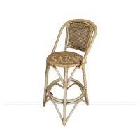 ราคา SARNN เก้าอี้บาร์กลมหวายแท้ พนักพิงลายพิกุล สีตามรูป (10740369)