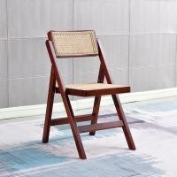 ราคา HOMETOWN เก้าอี้ไม้ยางพาราบุหวาย รุ่นนี้พับเก็บได้ สีวอลนัท (10760591)