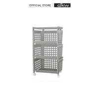 ราคา DKW ชั้นวางของมีล้อ 3 ชั้น รหัส HH-1070/3W เทา 3 ชั้น HH-1070/3W (10768545)