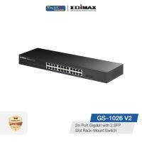 ราคา EDIMAX (GS-1026 v2) 24-Port Gigabit with 2 SFP Slot Rack-Mount Switch Networks (10770662)