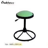 ราคา Choktavee Furniture เก้าอี้บาร์ สตูลบาร์ เบาะหนัง เก้าอี้สำนักงาน [EE Collection] พ่นดำ 190C,สีขาว PD-220 (10945151)