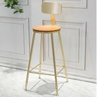 ราคา Laa Loft Design เก้าอี้บาร์เบาะไม้ ขาเหล็ก 02 ขาสีทอง (10987082)