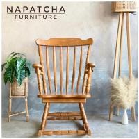 ราคา NAPATCHA เก้าอี้โยก หลังซี่กลึง ไม้สัก รุ่น N13-13-1 สีไม้ (11033637)