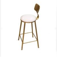 ราคา Laa Loft Design เก้าอี้บาร์เบาะหนังPU ขาเหล็กสีทอง เบาะหนังPU สีขาว (11087985)