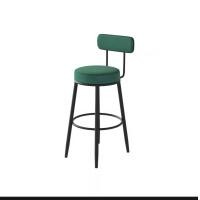 ราคา Foammy Shop เก้าอี้บาร์ขาเหล็ก สไตล์นอร์ดิก หลากสี ผ้าสักหลาด มีพนักพิง เขียว (11090346)