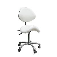 ราคา Anuson เก้าอี้อานม้า มีพนักพิง ปรับไฮโดรลิก หนังPU ขาว (12219343)