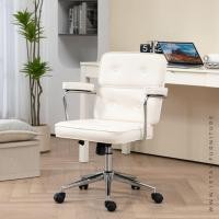ราคา ไอสเตย์ เก้าอี้ทำงาน หนัง วินต้า เก้าอี้คอม สีขาว (12232511)