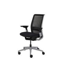 ราคา Modernform เก้าอี้เพื่อสุขภาพ Steelcase รุ่น THINK V2 พนักกลาง ขาPT. SOLID /ADJ.LUMBAR เบาะผ้า พนักตาข่าย Black/Black (12453532)