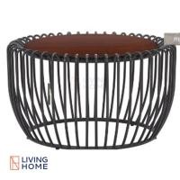 ราคา Livinghome Furniture เก้าอี้หนัง เลือกได้ 2 รุ่น NANG 544 สไตล์ Loft โต๊ะกลางกลม (12533402)