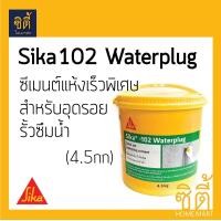 ราคา Sika 102 Waterplug (4.5กก.) ซีเมนต์แห้งเร็ว หยุดน้ำรั่วซึม อุดรอยรั่วน้ำ ได้ทันที สีเหลือง (12589095)