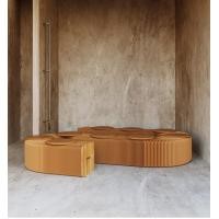 ราคา laa_loft_design ที่นั่งสามารถยืดหดได้ สีน้ำตาลขนาด แบบนั่ง 3 คน 120-150 cm (10567164)