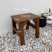 ราคา Fisher Man เก้าอี้ซักผ้า เก้าอี้เล็ก เก้าอี้เตี้ย ก้อมไม้สัก Size L สี แว๊กเคลือบเงา Size L สี แว๊กเคลือบเงา (10638124)