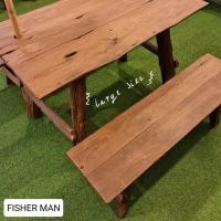 ราคา Fisher Man เก้าอี้สนาม ไม้สักเก่า 90 เซนติเมตร Size L 120Cm สีน้ำตาล สีน้ำตาล (10638021)