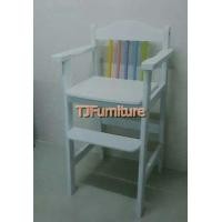ราคา TJเก้าอี้เสริมเด็กไม้ยางพารา เก้าอี้นั่งทานข้าวเด็ก สีขาว (10685346)