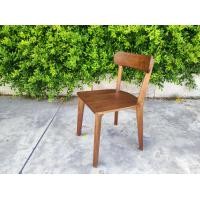 ราคา Smtwoodcraft เก้าอี้ไม้สักขอบมน SMTCH06 สีวอลนัท 1 (11069673)