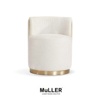 ราคา Muller เก้าอี้ รุ่น Grand Scala สีขาว หนังด้านหลังสีครีม (11089610)