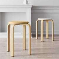 ราคา YSB CENTER เก้าอี้ทานข้าว ไม้เนื้อแข็ง ที่นั่งนั่งสบาย รับน้ำหนักได้ดี สีเรียบเนียน แบบกลม สีไม้ (12484656)