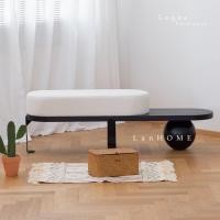 ราคา Lequa Furniture สตูล โซฟาขนแกะ เก้าอี้สตูล โซฟาปลายเตียง สไตล์สแกนดิเนเวีย จัดส่งฟรี 120 cm (10926221)
