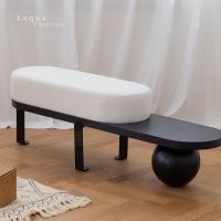 ราคา Lequa Furniture สตูล โซฟาขนแกะ เก้าอี้สตูล โซฟาปลายเตียง สไตล์สแกนดิเนเวีย จัดส่งฟรี 160 แท. (10926223)