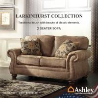 ราคา Ashley โซฟา 2ที่นั่ง รุ่น LARKINHURST 2 Seater Sofa น้ำตาล/น้ำตาลเข้ม (10223623)