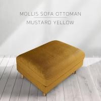 ราคา KACHI Sofa Mollis Ottoman ขนาด Mustard Yellow velvet 91 (10546333)