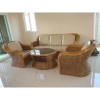 ราคา ภูมิเครื่องหวาย โซฟาหวายแท้ ชุดเจ้าคุณ ไม้ naturalRattan 200 (11040087)